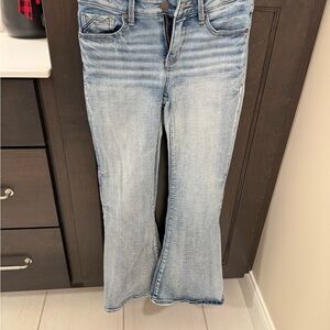 Stylish Light Blue Flare Jeans for Women